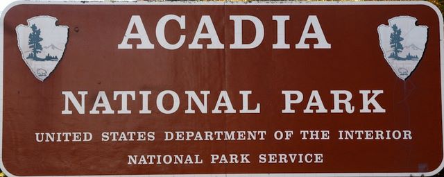 Acadia Entrance Sign