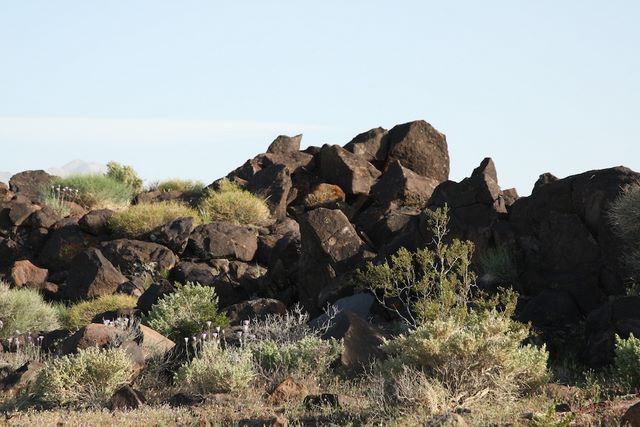 Rock formation at entrance to park 