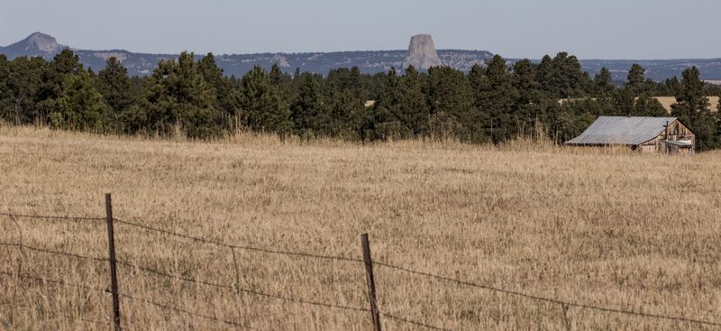 Long view of Devils Tower 