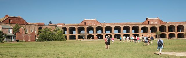 Dry Tortugas - View of Officers Quarters from yard 
