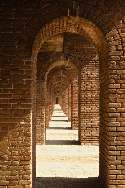 Dry Tortugas - Arches in Officers Quarters 