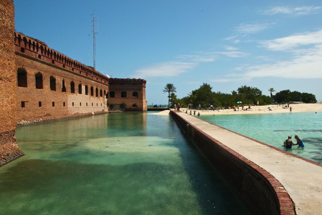 Dry Tortugas - Walkway leading to the beach 