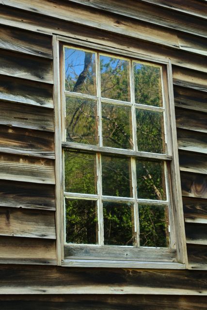 GMS Cades Cove -- Tipton Home - Window Reflection 