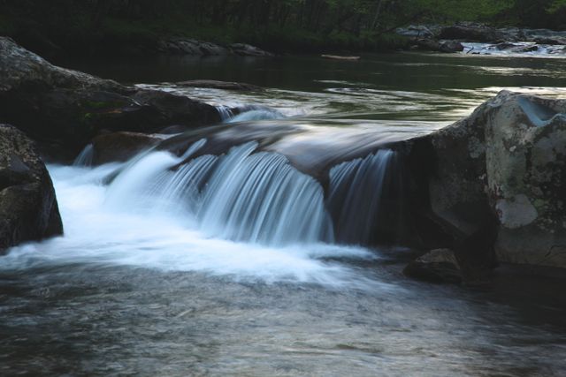 GSM_Greenbrier -- Small falls on Pigeon River