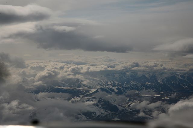 Flying over the Brooks Mountain Range