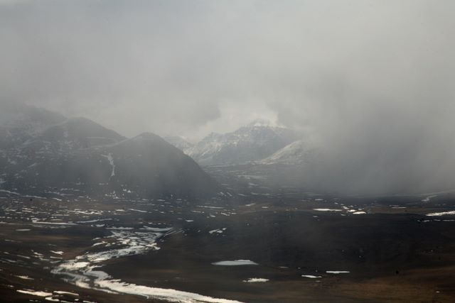 Fog and Snow over the Brooks Mt. Range
