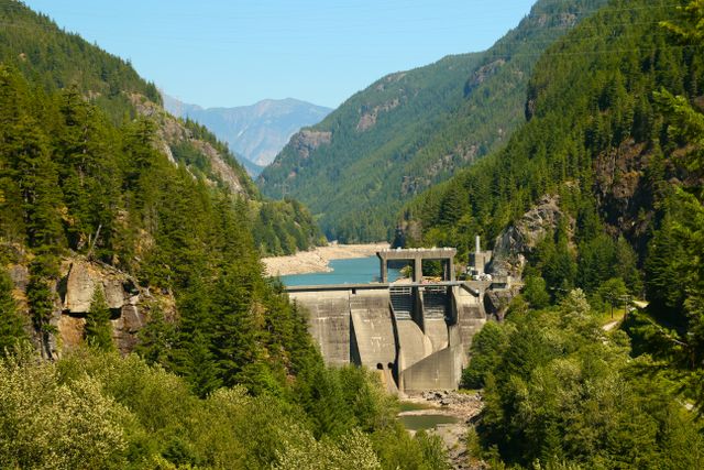 North Cascades -- Diablo Dam (close up) 