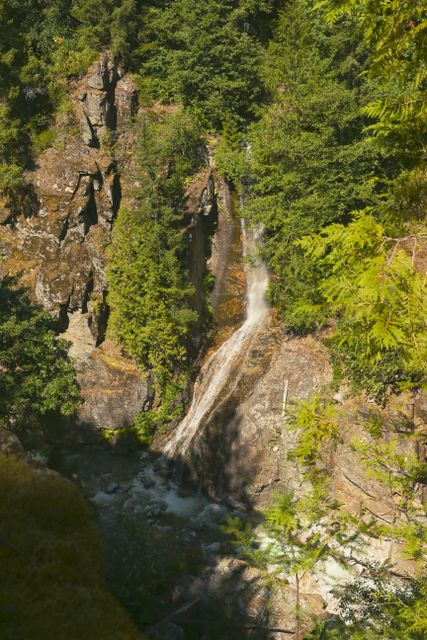 North Cascades -- Gorge Creek Falls (from the bridge) 