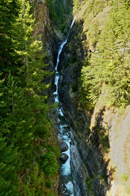 North Cascades -- Gorge Creek Falls (from the overlook) 