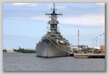 Battleship at anchor - Pearl Harbor