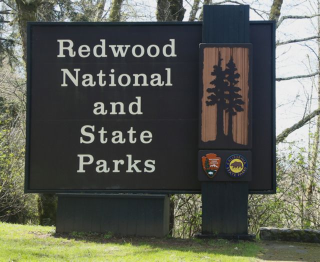 Redwoods National Park Sign 