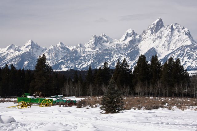 TetonsWinter -- View of the Grand Teton's from MH Range