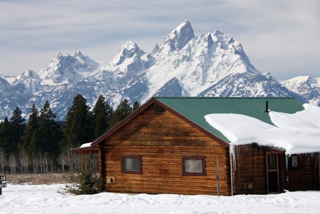 TetonsWinter -- Cabin on MH Ranch 