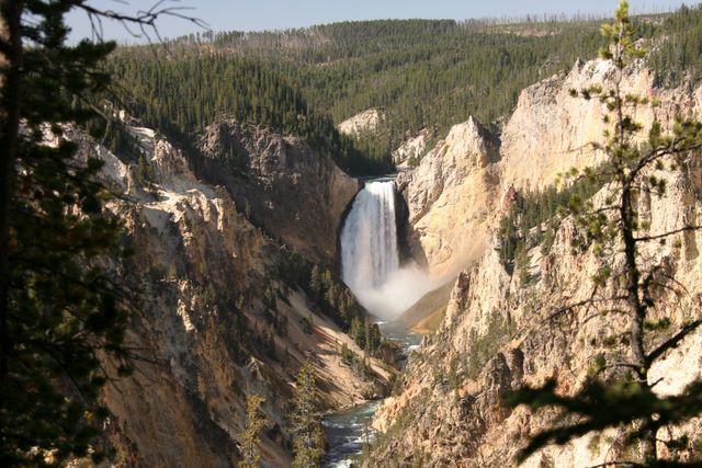Yellowstone Falls - Yellowstone National Park - MT