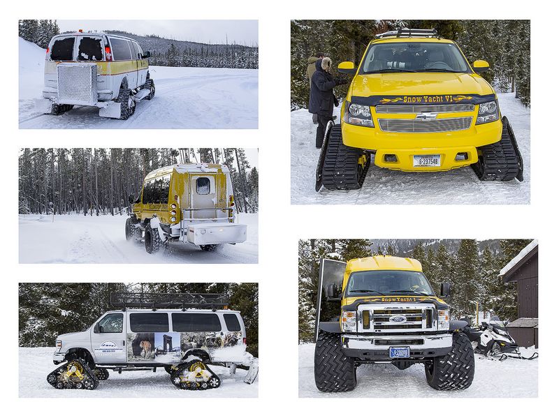 Vans of Winter in Yellowstone 