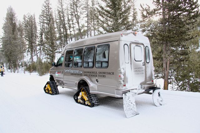Yellowstone Winter -- Snow coach 