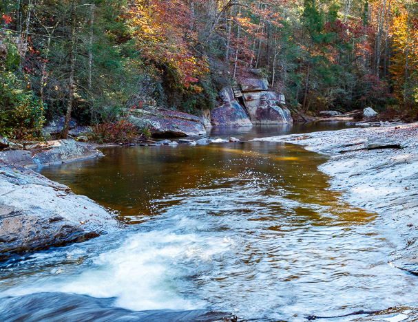 Lower section of Long Shoals Falls