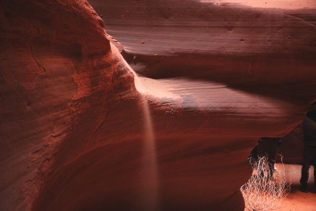 Antelope Canyon - Sand Slowing 