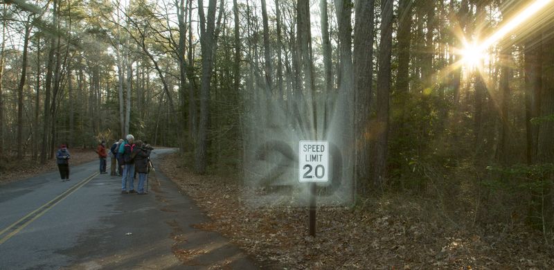 Slow shutter speed with telephoto lens 