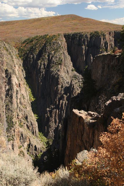 Overlook View of part of the upper end of the canyon 