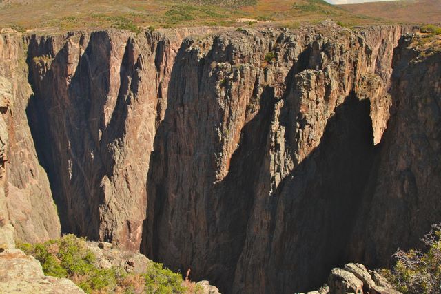 Canyon is 1/2 mile deep in places 