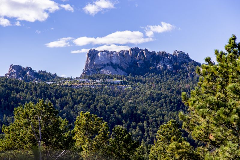 Mt. Rushmore inside the Black Hills National Forest 
