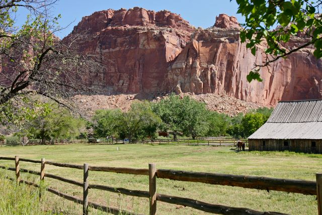 Capitol Reef NP -- Historic Barn in Fruita Area 