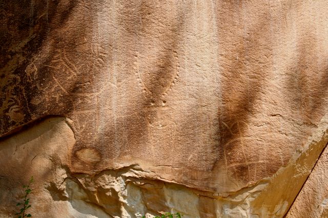 Capitol Reef NP -- Historic Stone carvings 