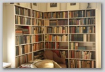 One of many book shelves 