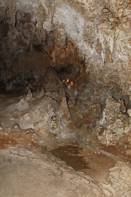 Looking deeper into a cave 