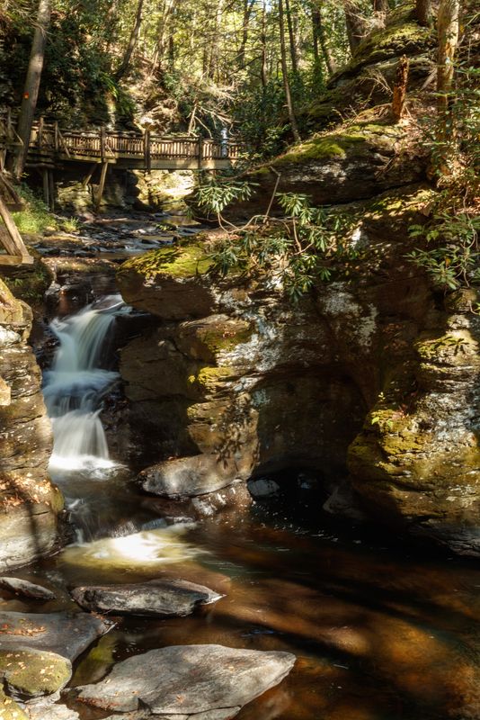 Unnamed falls on Bushkill Trail 