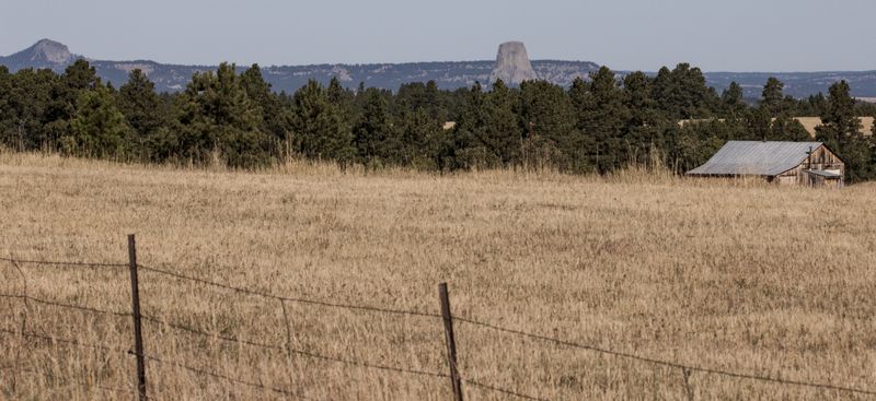 Long view of Devils Tower 