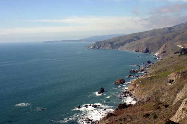Pacific Ocean on the shores of Golden Gate State Park