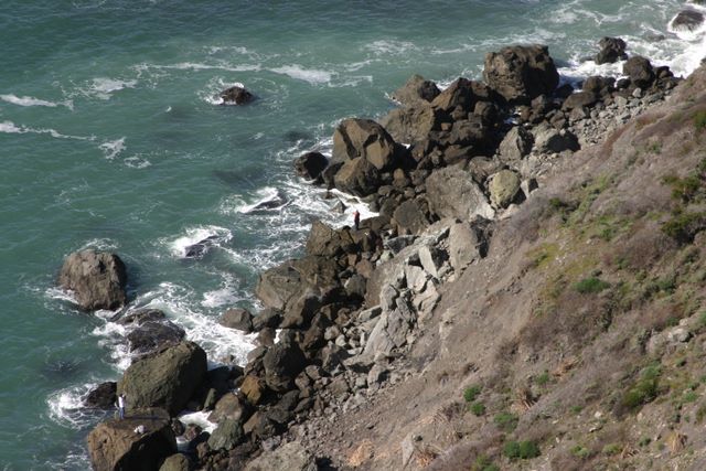 Pacific Ocean on the shores of Golden Gate Recreational Area