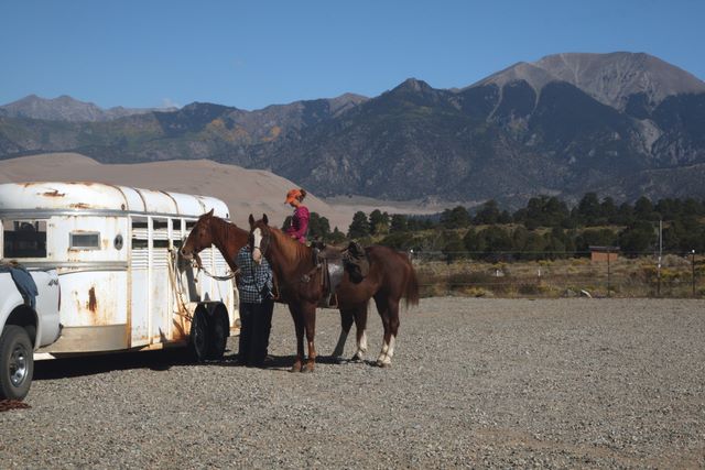 Getting ready for a Trail Ride 