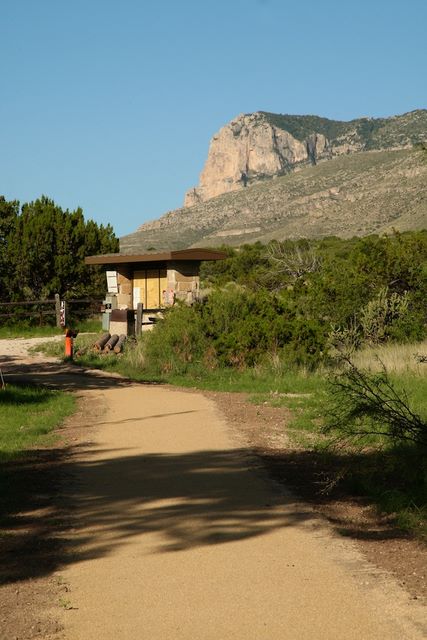 Eli Capitan view from Frijole Range Museum area