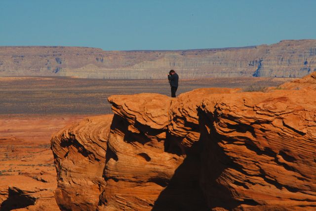 Horseshoe Bend -- John Baker of Travel Images - too close the edge 