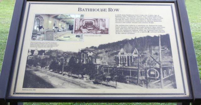 Sign around the way of Bathhouse Row