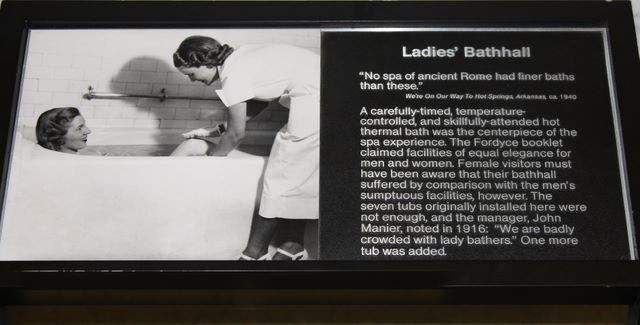 Sign in one of the rooms at the Visitor's Center