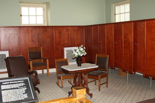 One of the waiting areas in the Visitor's Center