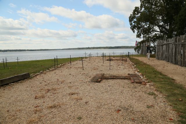 Jamestown -- Graveyard along the James River 