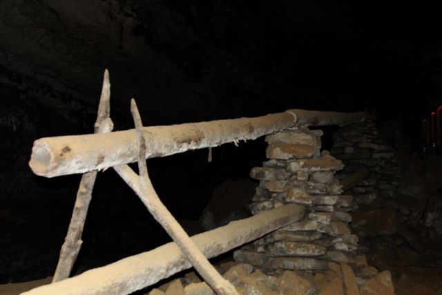 Old wooden water pipe (made out of tulip poplar logs)