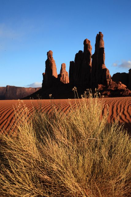 Monument Valley - Backside of Totem Poles