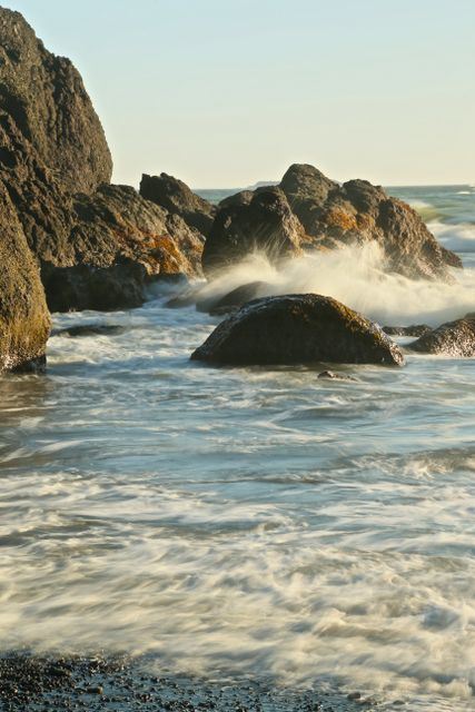 Olympic National Park - Coastal Area -- Wave action 