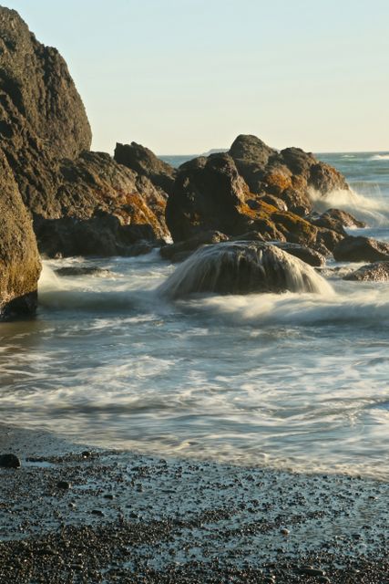 Olympic National Park - Coastal Area -- Wave action 