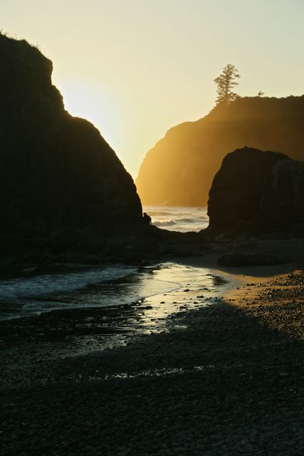 Olympic National Park - Coastal Area -- Just before Sunset 