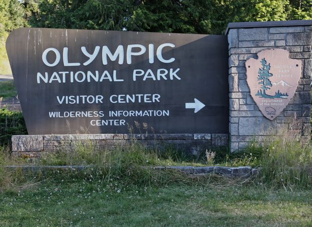 Olympic National Park - Coastal Area -- Olympic Park Sign 