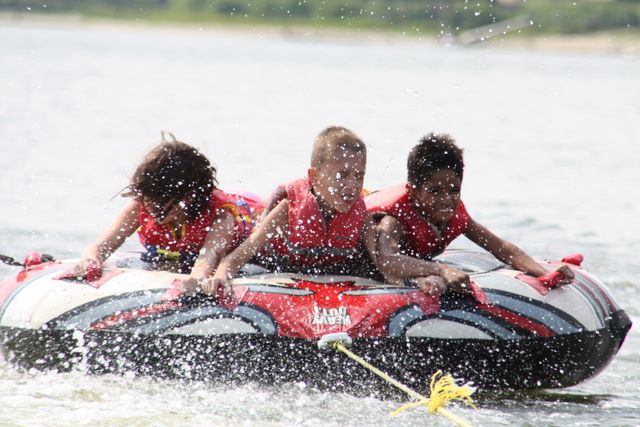 Tubing on Santee Cooper Lake 