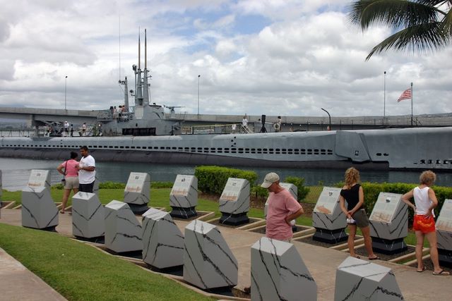 Pearl Harbor - Memorial Plaques of Submarines which were sunk