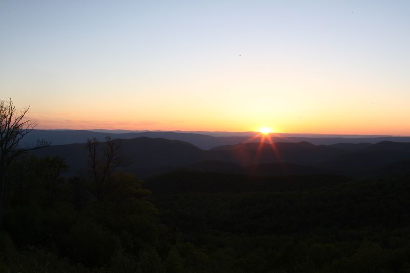 Sunset over the Park